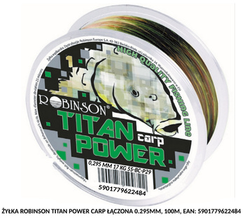 Żyłka Robinson Titan Power Carp łączona 0.295mm, 100m